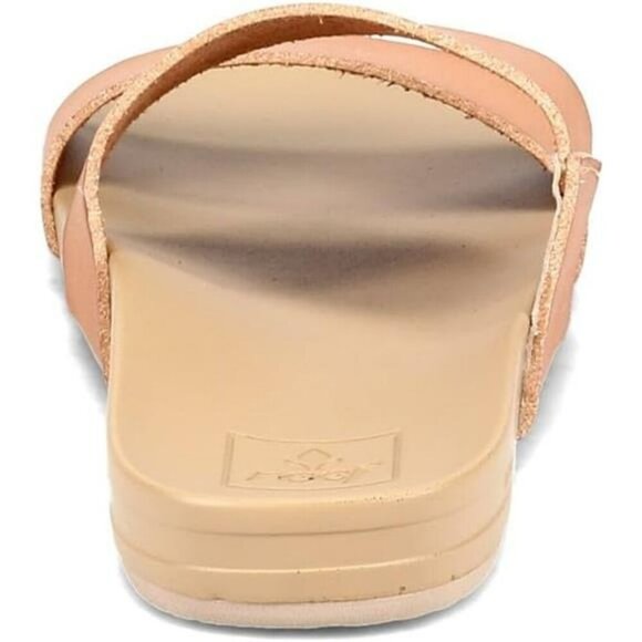 Reef Womens Cushion Vista Slide Sandals Vegan Leather Soft Arch Support - Picture 6 of 7